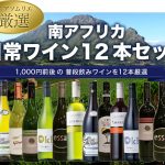 【本店限定メール】 南アフリカ日常ワイン12本セット(送料込)！ 1本当たり991円♪毎日飲もう「南アフリカワイン」!　2021年11月20日配信メルマガ