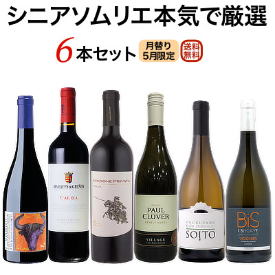 本日販売開始！『5月のセット』シニアソムリエ本気で厳選6本★世界のワイン飲み比べ！GWクーポン利用で550円OFF♪　2025年5月1日配信ワインニュースレター