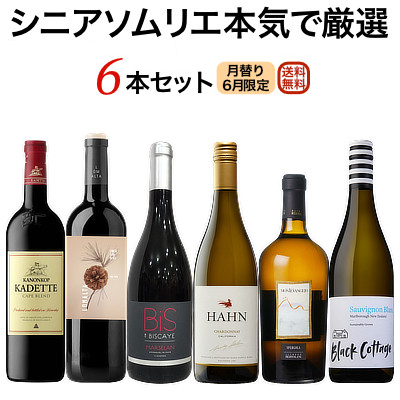 本日販売開始！『6月のセット』シニアソムリエ本気で厳選6本★世界のワイン飲み比べ！まとめ買いクーポン利用で550円OFF♪　2025年6月1日配信ワインニュースレター
