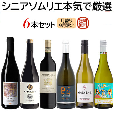 【まとめ買いクーポン】本日スタート！ 最大3,000円OFF★ ワイン選びに迷ったら シニアソムリエ本気で厳選6本★『9月のセット』　2025年9月26日配信ワインニュースレター