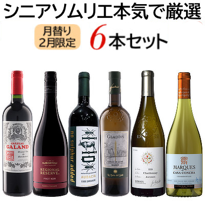 前倒し販売スタート！『2月のセット』シニアソムリエ本気で厳選6本★世界のワイン飲み比べ！まとめ買いクーポン利用で550円OFF♪　2026年1月31日配信ワインニュースレター