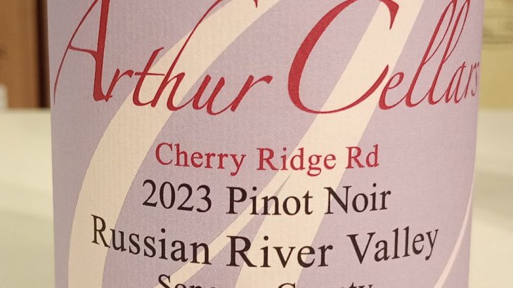 アーサーセラーズ　チェリー・リッジ　ピノ・ノワール　ロシアンリヴァー・ヴァレー 2023