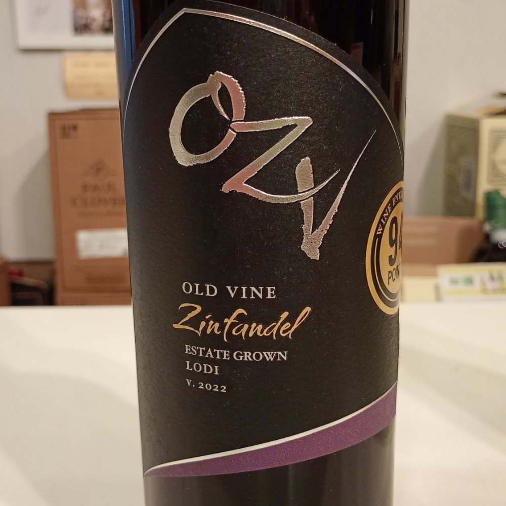 オー・ジー・ヴィー オールド・ヴァイン・ジンファンデル ロダイ 2022