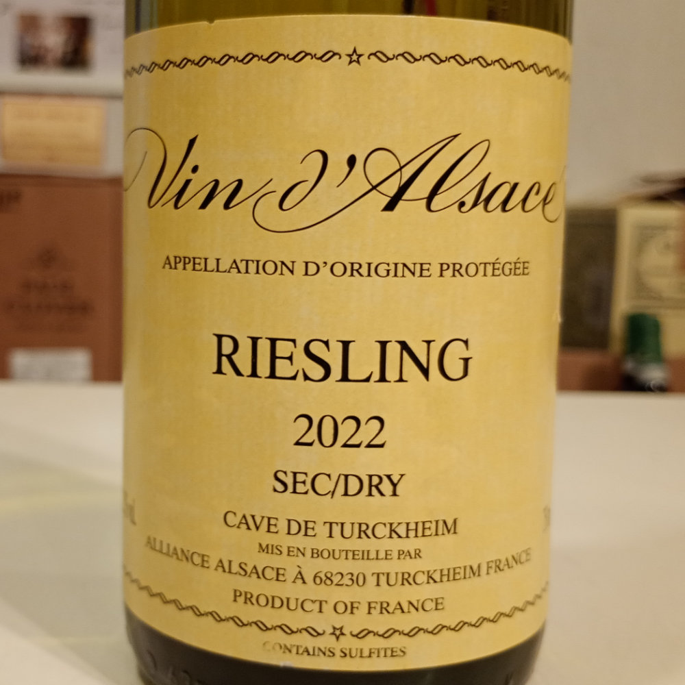 ヴァン・ダルザス リースリング トゥルクハイム 2022